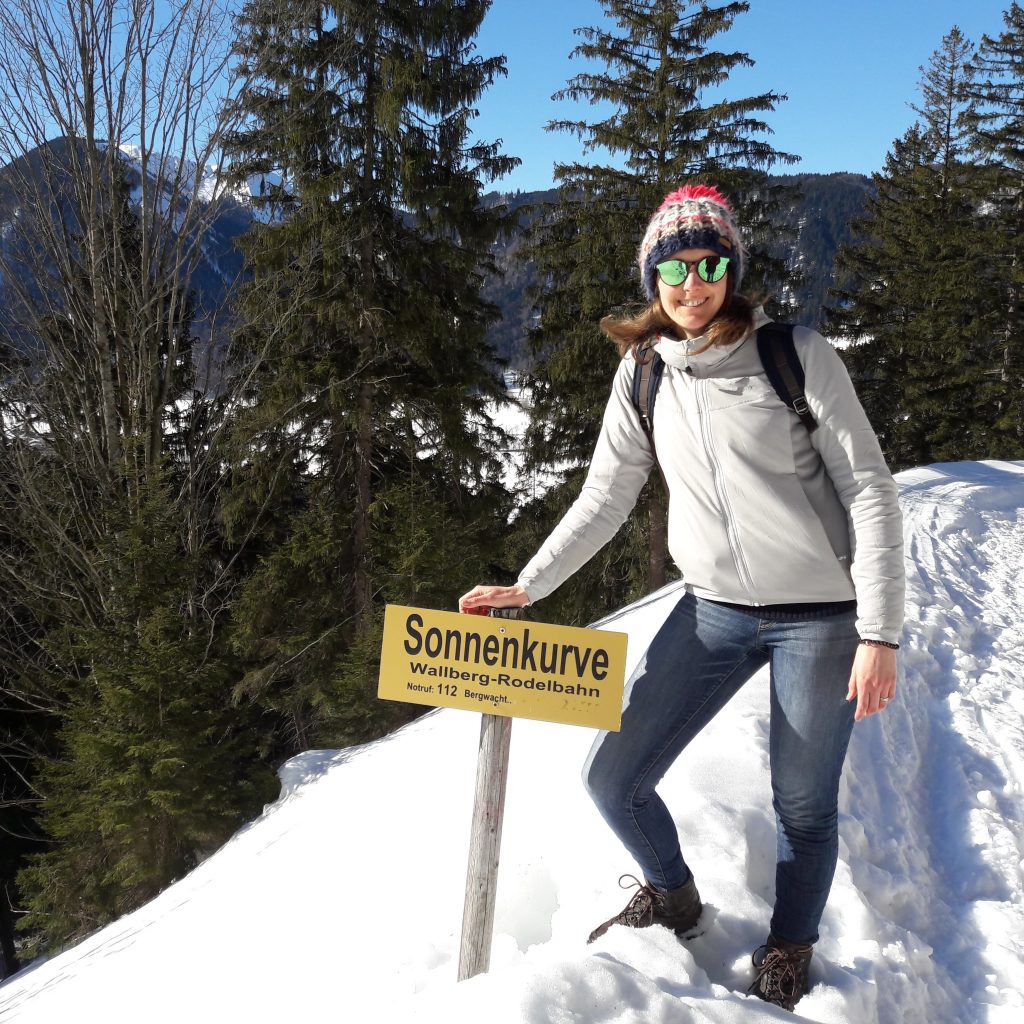 Sonne tanken in den Bergen